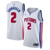 Dres Detroit Pistons Cade Cunningham 2 Nike 2022-23 Association Edition Bijela Swingman